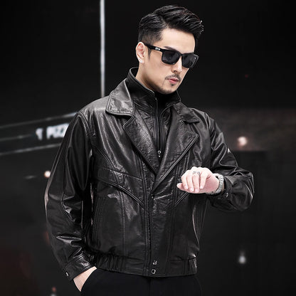 Erkaklar uchun Kaiser Biker moyli mumli kurtka