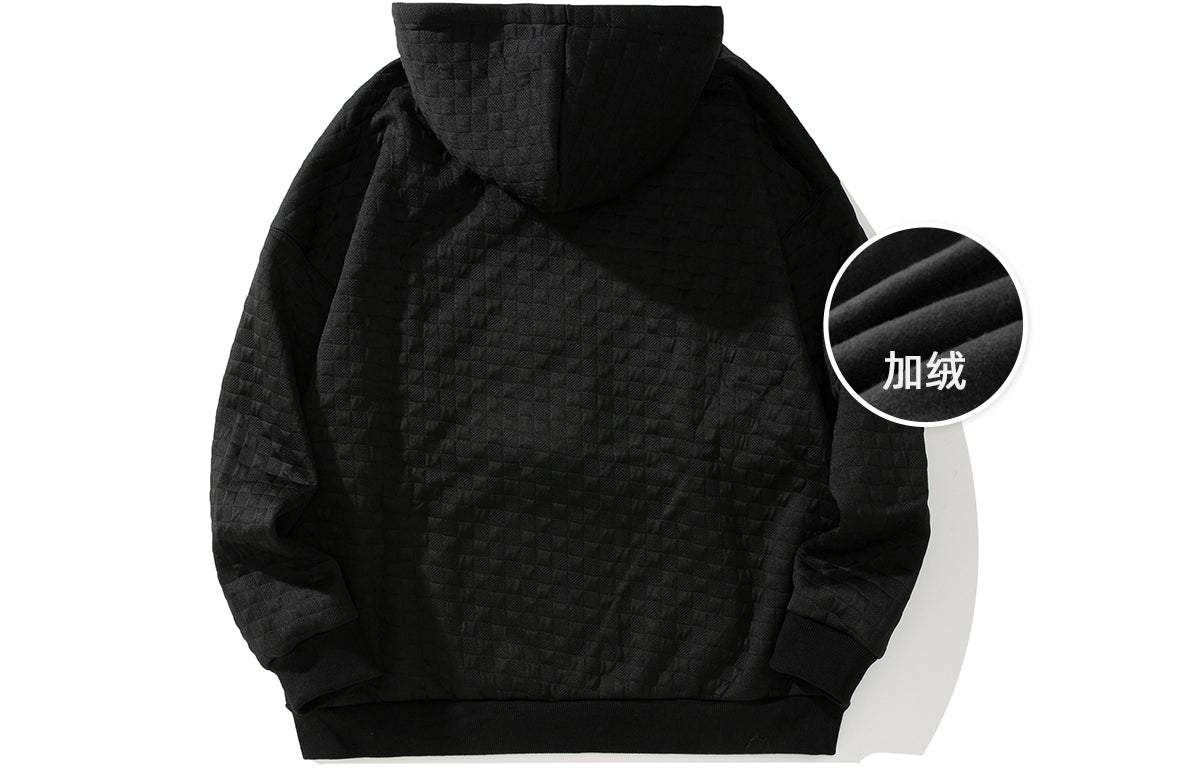 Golfkross yumshoq qalinlashgan vafli harflari bo'sh qalpoqli kardigan ko'ylagi kozok erkaklar va ayollar bir xil modellar