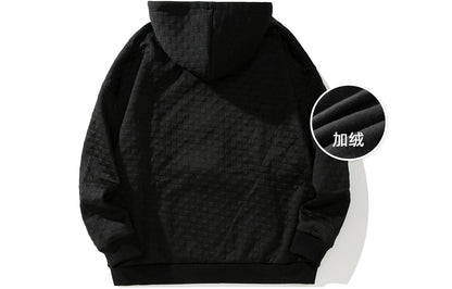 Golfkross yumshoq qalinlashgan vafli harflari bo'sh qalpoqli kardigan ko'ylagi kozok erkaklar va ayollar bir xil modellar