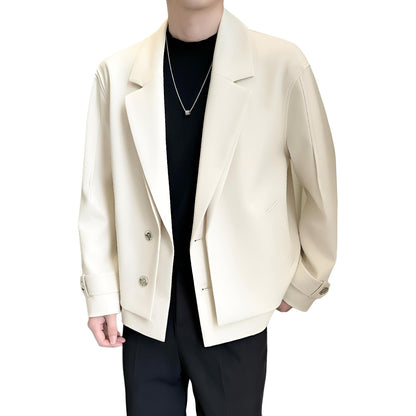 Hvga Koreyaning yuqori darajadagi dizayndagi engil etuk shamol gangsteri chiroyli to'lqinli tasodifiy eng nozik kalta kostyum erkaklar va ayollar bir xil modellar