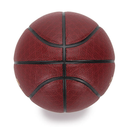 Jordan баскетбольные из искусственной кожи нескользящие, впитывающие влагу, прочные, красно-коричневые, тренировочные no.7, унисекс