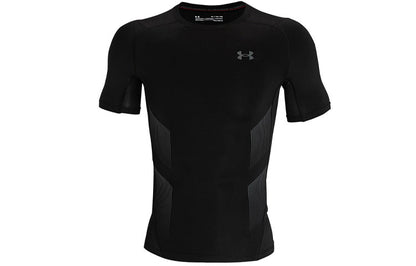 Under armour heatgear®vent casual training athletic short sleeve tights men's black