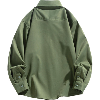 Igoi modasi ochiq ko'cha modasi bo'sh shaharbo'yi tekis rangli yuz lapelli ko'krak qafasi ikki cho'ntakli nafas oladigan ko'ylak ko'ylagi yuqori ko'chada yo'lovchi terisi qulay tasodifiy tasodifiy biznes uzun yengli ko'ylak erkaklar va ayollar bir xil