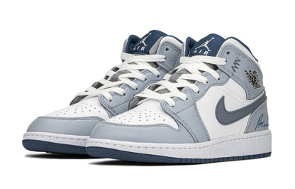 Кроссовки детские Jordan air 1 misty blue - Boxette Shop