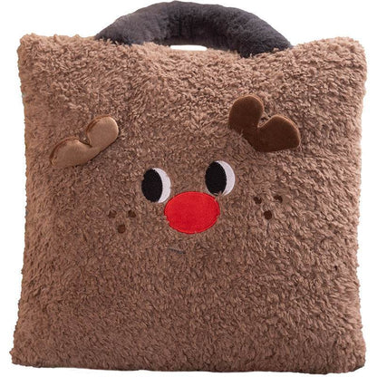 Подушка новогодняя Reindeer Santa Decor - Boxette Shop