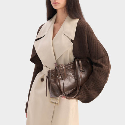 Сумка женская Charles&Keith Distressed Coffee Noir - Boxette Shop