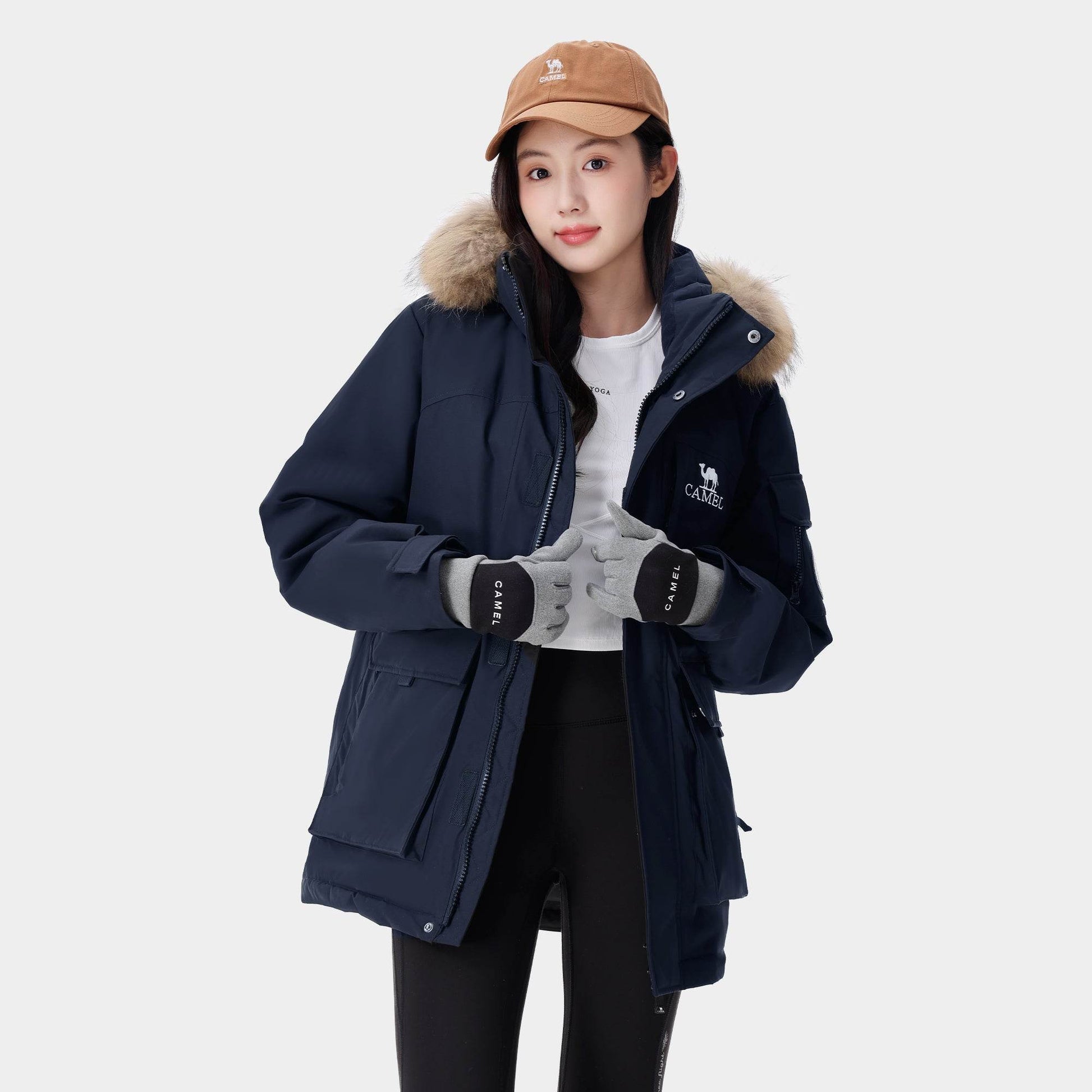 Пуховик Camel Warm Fleece Series Parker - Boxette Shop