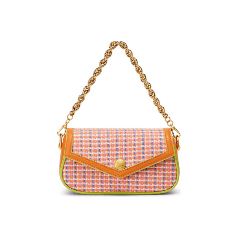 Сумка женская Charles&Keith Retro Color Blocking Chain Flap - Boxette Shop