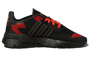 Adidas originals nite jogger mesh fabric comfortable daily breathable low top life casual shoes men's black red