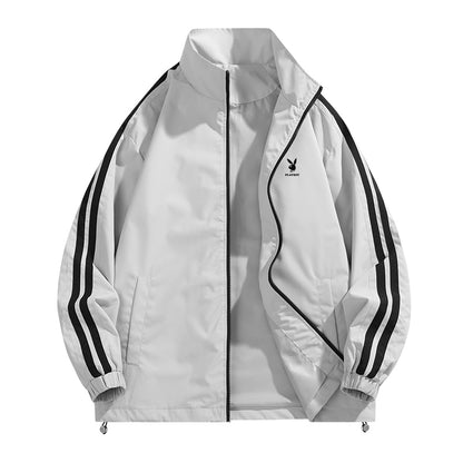 Playboy Amerika uslubidagi fermuarli kurtka