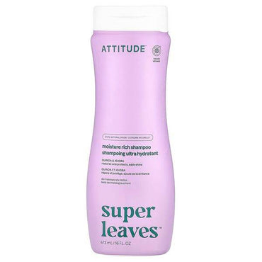 Увлажняющий шампунь ATTITUDE Super Leaves, киноа и жожоба, 473 мл - Boxette Shop