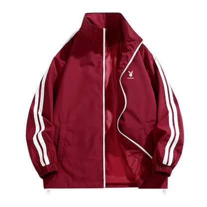 Playboy Amerika uslubidagi fermuarli kurtka