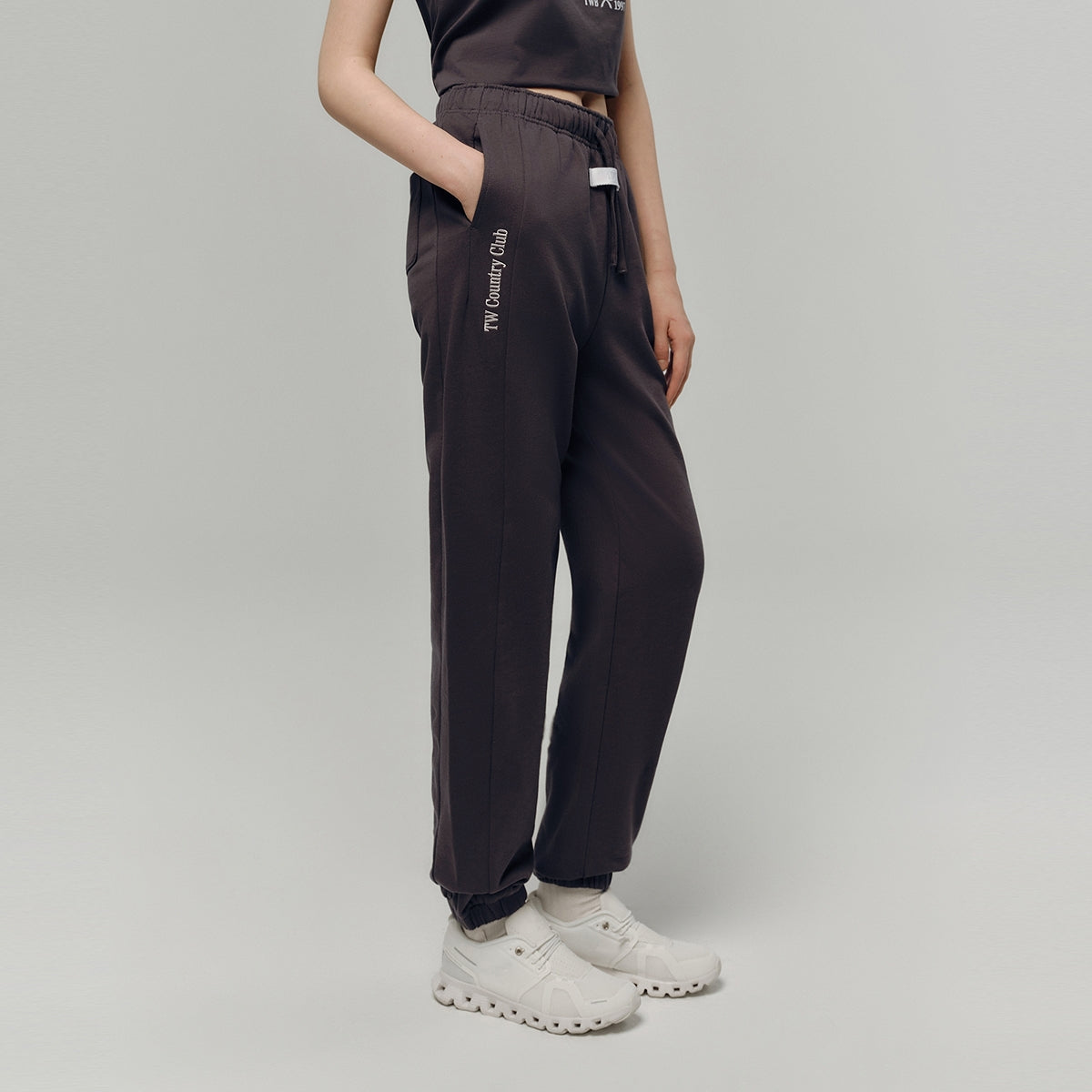 Teenie weenie casual kollej uslubidagi dizaynerlar uchun chizilgan trikotaj ayollar sport shimlari