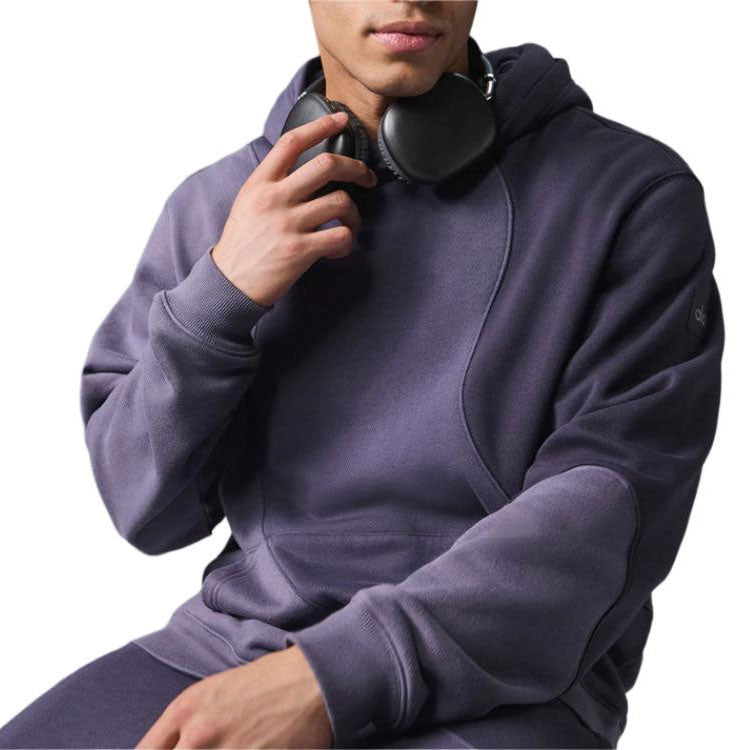 Erkaklar va ayollar uchun Alo yoga accolade rangli kaputli tasodifiy uzun yengli kozok