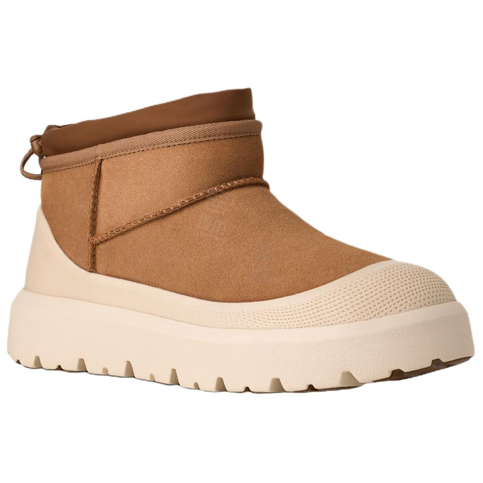 Ugg cl ultra mini weather замшевые теплые универсальные короткие снежные ботинки с круглым носком мужские