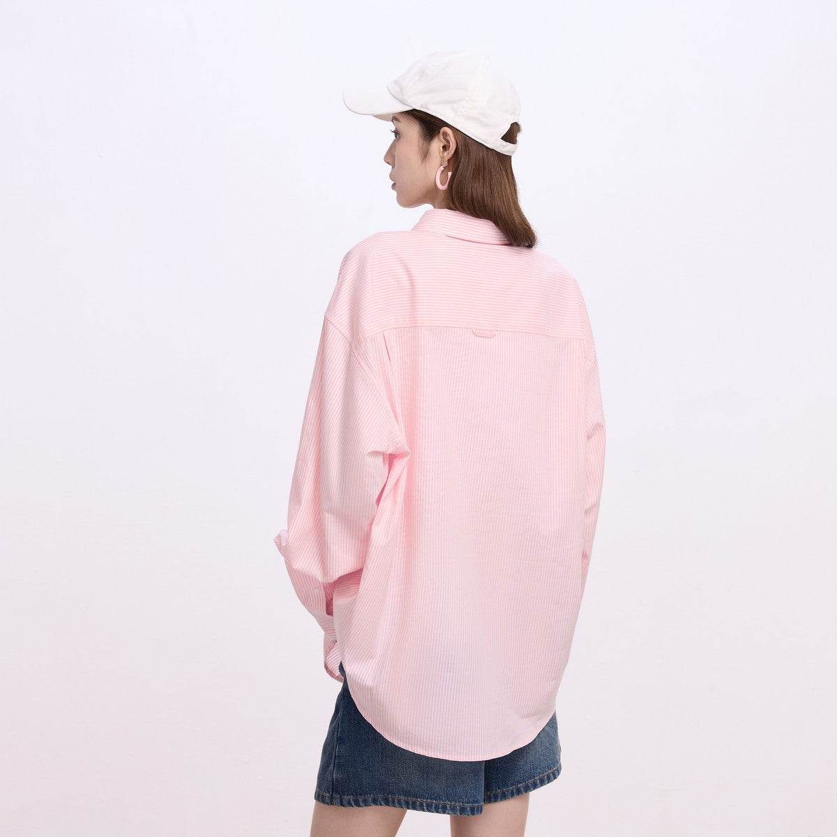 Рубашка Gap Long Sleeve Logo Stripe Shirt - Boxette Shop