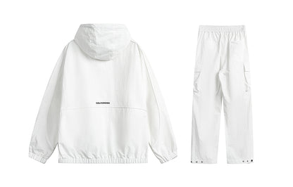 Golfcross asosiy modellari harflar logotipi bosma bir rangli plili ko'p cho'ntakli ish kiyimi tog 'tizimi ochiq havoda dam olish uchun sport kostyumi erkaklar va ayollar modellari