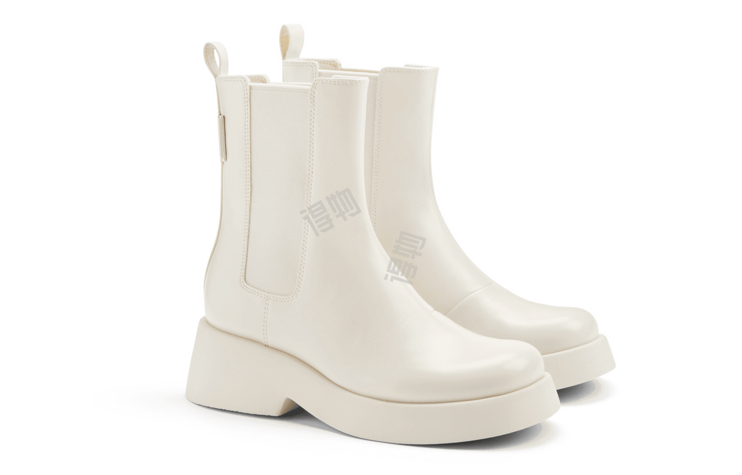 Ботинки женские Charles&Keith Patent Leather Thick Sole Short - Boxette Shop