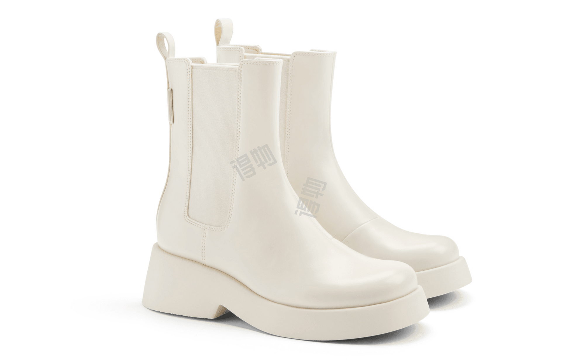 Ботинки женские Charles&Keith Patent Leather Thick Sole Short - Boxette Shop