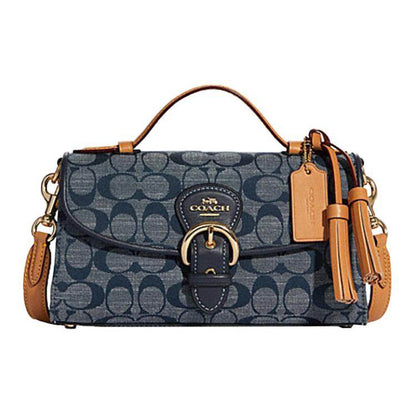 Сумка женская Coach Kleo 24 Old Flower Print Saddle - Boxette Shop
