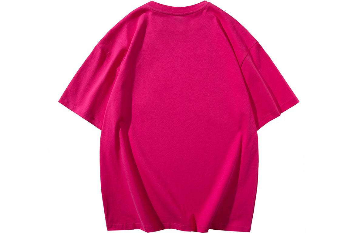 Golfkross harflari shimgichli bosilgan naqshinkor kashtado'zlik tasodifiy yumaloq bo'yinli yelkali qisqa yengli futbolkalar naqshli erkaklar va ayollar