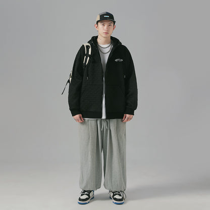 Golfkross yumshoq qalinlashgan vafli harflari bo'sh qalpoqli kardigan ko'ylagi kozok erkaklar va ayollar bir xil modellar