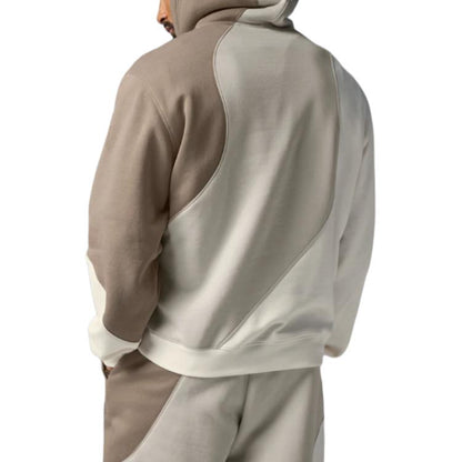 Erkaklar va ayollar uchun Alo yoga accolade rangli kaputli tasodifiy uzun yengli kozok