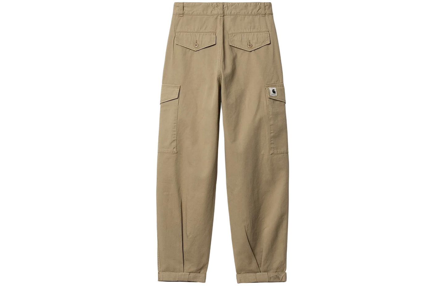 Carhartt wip Collins shim ko'krak nishoni naqshli katta cho'ntakli fermuarli ish shimlari ayollar xaki