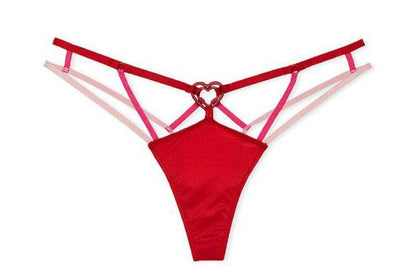 Victoria's secret victoria's secret красный товар спагетти ремни крест вырезать стринги нательные трусики женские 1шт красный - Boxette Shop
