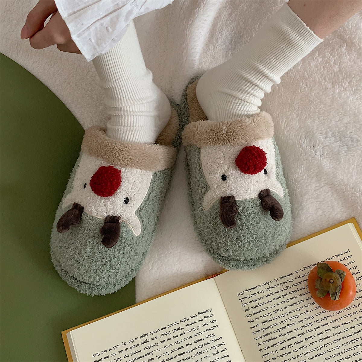 Тапочки Рождественские плюшевые