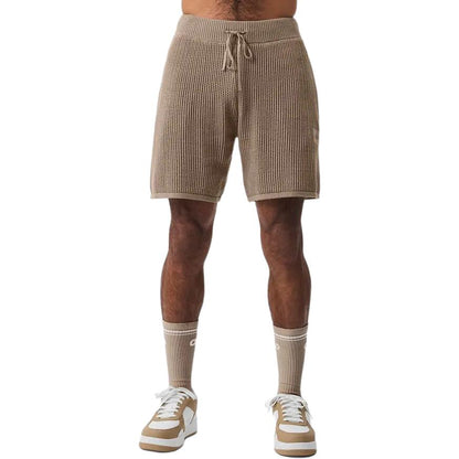 Alo yoga trikotajli tekis rangli to'rli erkaklar sport shortilari