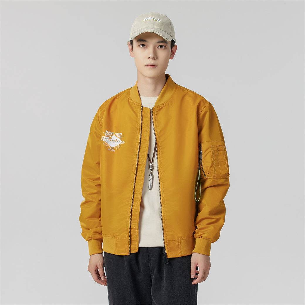 Антиофис гонконг стиль куртка с свободными широкими ногами джинсы повседневная работа поездка костюм городской новый молодежный простой и удобный с хорошим набором одежды осень и зима мужские модели - Boxette Shop