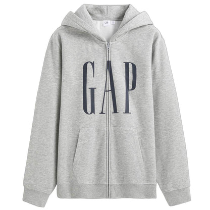 Gap осень печатные буквы логотип флис с капюшоном повседневная куртка толстовка мужские и женские модели - Boxette Shop