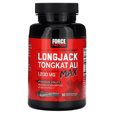 БАД Force Factor Fundamentals LongJack Tongkat Ali Max, 60 капсул