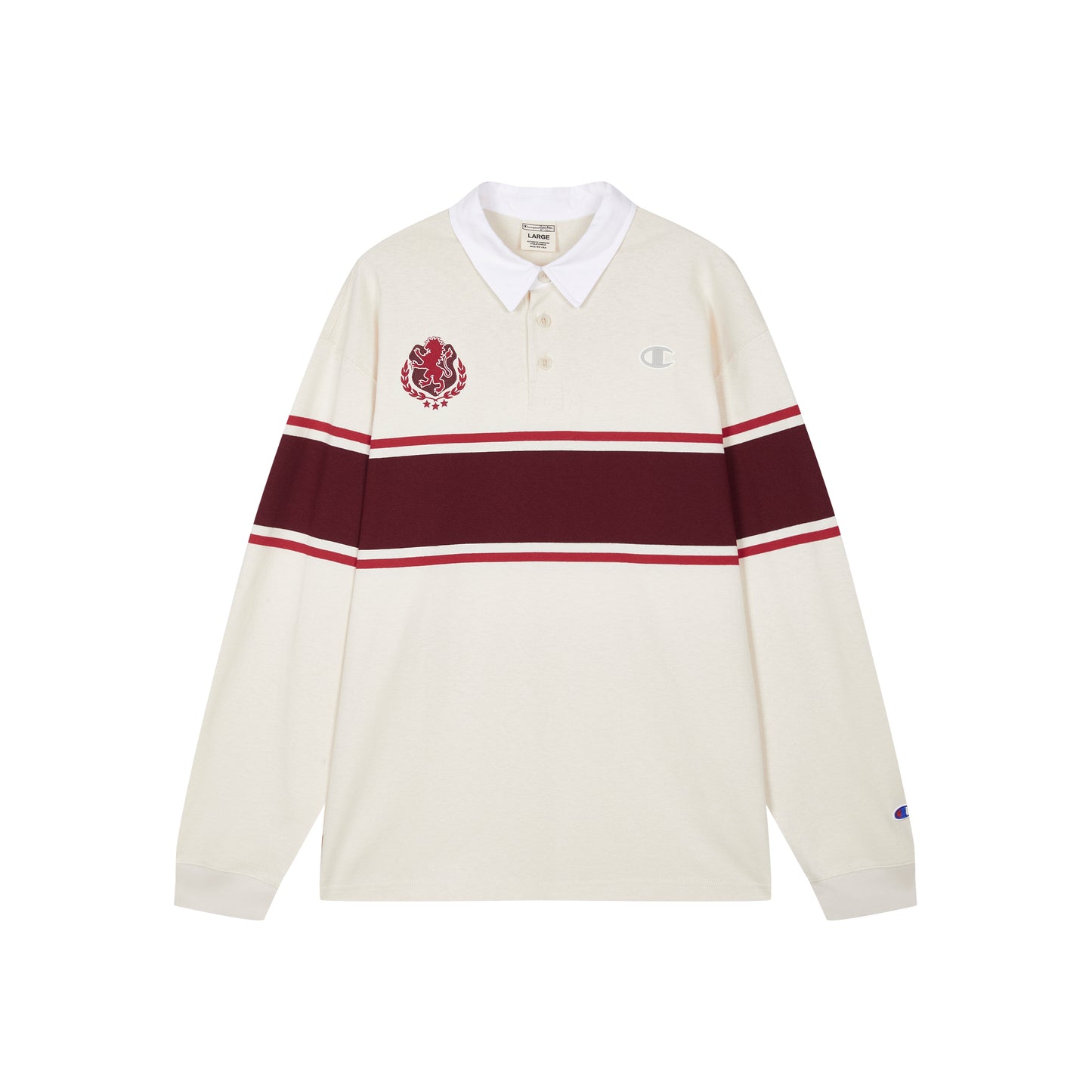 Champion x harry potter гарри поттер ко-бренд fw25 сотни тенденция простой сплайсинг столкновение мода удобный с длинными рукавами рубашки поло американская версия мужчины и женщины с одинаковыми моделями