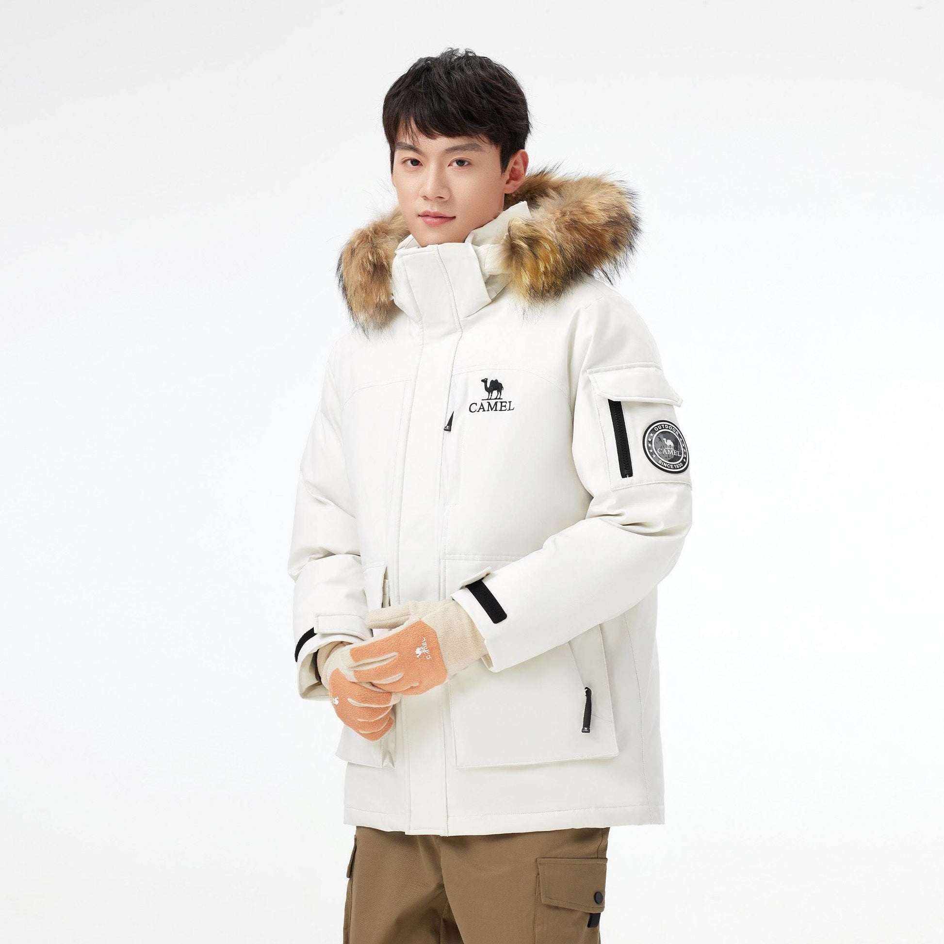 Пуховик Camel Warm Fleece Series Parker - Boxette Shop