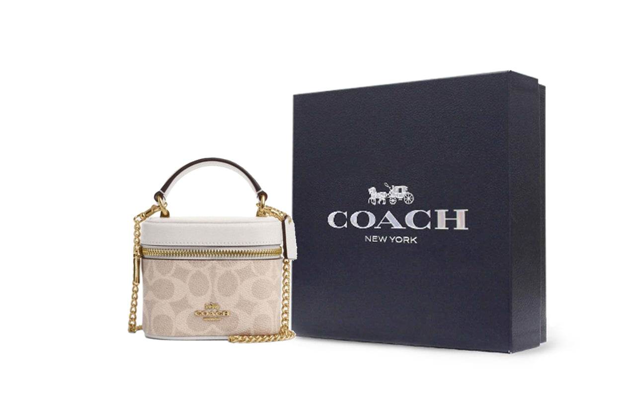 Сумка женская Coach Ava 11 Logo Coated Canvas S - Boxette Shop