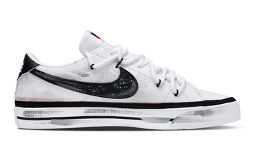 【кроссовки на заказ】nike court legacy кожаные удобные обтянутые износостойкие низкие верхние кроссовки мужские и женские темно-серые