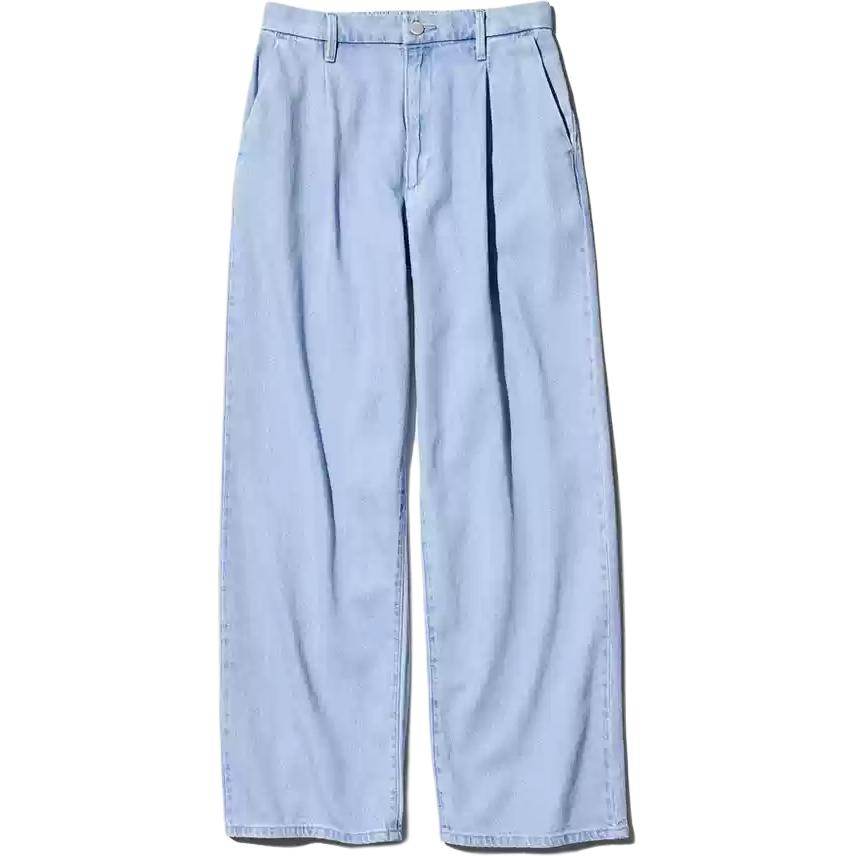 Джинсы женские Uniqlo Relaxed Drape Frayed Zip - Boxette Shop