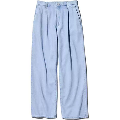 Джинсы женские Uniqlo Relaxed Drape Frayed Zip - Boxette Shop