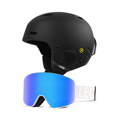 Горнолыжный шлем и очки Lecage