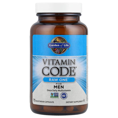 БАД Garden of Life Vitamin Code RAW One, мультивитаминная добавка для мужчин, 75 капсул - Boxette Shop