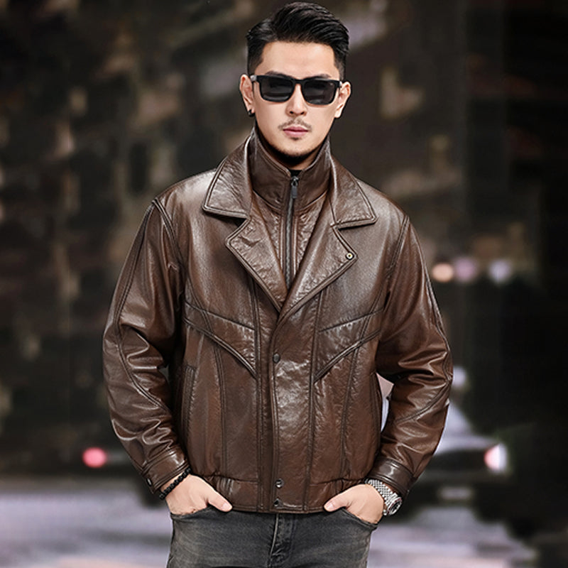 Erkaklar uchun Kaiser Biker moyli mumli kurtka