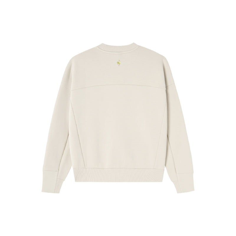 Le coq le coq sportif gold label seriyali brend logotipi naqsh dizayni qulay issiq kiyim dumaloq bo'yinli sport pullover sviteri ayollar modellari