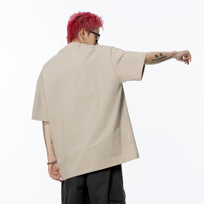 Golfkross harflari shimgichli bosilgan naqshinkor kashtado'zlik tasodifiy yumaloq bo'yinli yelkali qisqa yengli futbolkalar naqshli erkaklar va ayollar