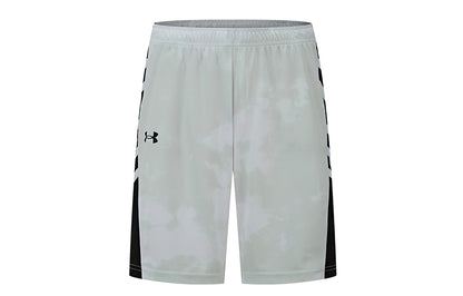 Under armour under armour бренд логотип печать средней талией дышащий бег фитнес тренировки короткие баскетбол брюки спортивные шорты мужские и женские модели белый