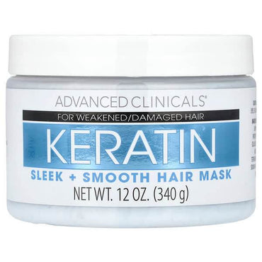 Маска с кератином для гладкости волос Advanced Clinicals, 340 г - Boxette Shop