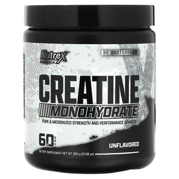 Спортивное питание Nutrex Research, моногидрат креатина, без вкусовых добавок, 300 г - Boxette Shop