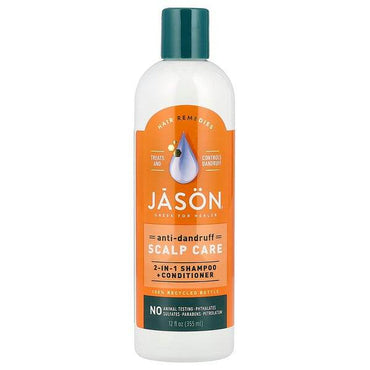 Лечебный шампунь Jason Natural, для защиты кожи головы от перхоти, 355 мл - Boxette Shop