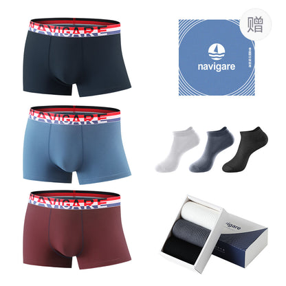 Navigare Cotton Silk 10A erkaklar bokschisi brifinglari